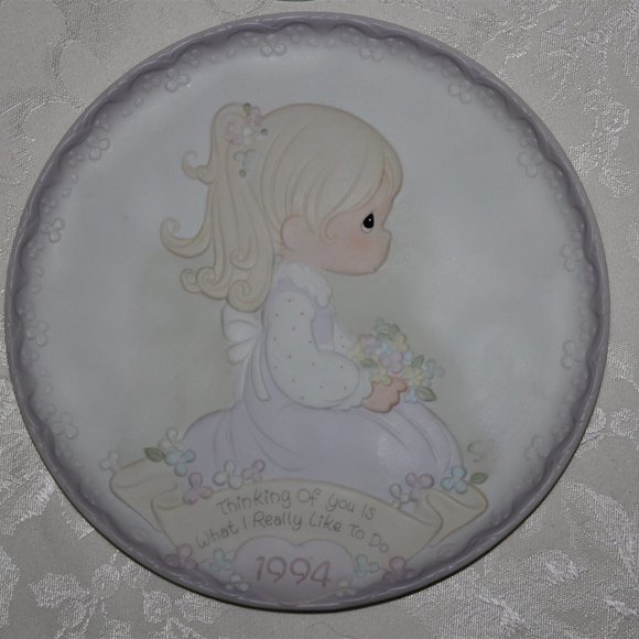 Precious Moments Mother's Day Plate | Vintage 1994 Plate | Thinking Of You - Picture 2 of 7